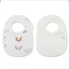 Bibs burp panni da 2 pezzi/set di cartone stampato bavasole bavalini impermeabili per alimentazione neonato reparto burp burp tessuto cotone cotone salva saliva towell240514