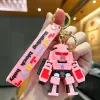 Partihandel bulk anime bil nyckelring charm tillbehör mekanisk person nyckel ring söta par studenter personlig kreativ valentins dag gåva 12 stilar dhl