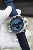 Luxury Men's Sports Watch Japan Quartz Movement Chronograph Button Working Rotary Crown Waterproof Matching Flera färger Tygrem Bekväm och hållbar