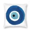 Pillow Watercolor Evil Eye Nazar Painting Nordic Throw Cover Decoracion Salon Case Hamsa Lucky Charm Car