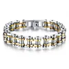 Men Bracelets Hand Chains Designer Bracelet Fashion Stainless Steel Locomotive chain Gold Silver Black 215mm Length