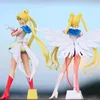 Jouet d'action figurines Nouveau dessin animé 23cm anime marin Moon Tsukino Action figurines ailes jouet gâteau de poupée décoration pvc modèle girls givet jouet for kid y240514