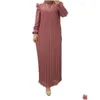 Roupas étnicas Eid 2023 Mullim Women Party Dress ABAYA DUBAI KAFTANS NOITE DOVIDO DO MORROCCO ISLAM ROBE MUSME MUSMANE DROP DHEEF