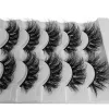 15 paies / 3pack Fluffy Faux Cons 8d Lash Eye Lash Natural Long Fake Coes Fils Dramatic Full Volume Messy Volume Faux Lashes