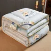 Formtheo Mulberry Silk Quilt Bed Bost Sleeping Comporter King Queen Size Winter Duss 220240 240514