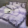 Set di biancheria da letto bbbet copripiumino set set coreano Princess Style 3/4pcs Girl Heart Lace Trapunte Flet Cedere Custodia King Size Consolatore