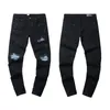 Мужские джинсы мужчина штаны дизайнерские черные узкие наклейки с легким промытым мотоциклетом Rock Rock Revival Joggers Истинные религии мужчины