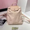 Luxury Leather Designer Brand Women's Bag New Bag Classic ryggsäck Nylon Miljöskydd broderad vikning och vattentät17xj