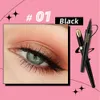 Hellookiss Ultra Fijne snelle drogende eyeliner pen waterdicht, zweetbestendige, niet -kleuring bruine eyeliner make -up