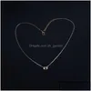 Подвесные ожерелья подвесные ожерелья подвески ювелирные украшения маленькое персиковое сердце Любовь Ожерелье Клавиляции Женщины Сладкая мода простая набор sum dhwav