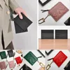 Classic Leather Credit Card Card Purse Purse Womens Designer de luxo de lençóis Sacos de casca de pele