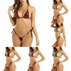 Frauen Bikini sexy Frauen personalisierte Dessous gestreifte brasilianische weibliche Taille Versuchung G-Stringe Exotische Tanga-Strandbekleidung