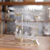 Bijoux Sacheses Crystal Tiara Crown Bandband Back Rack