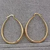 20st/Lot Shine Gold Color Women örhängen mode slät båge örhängen för kvinnor engagemang bröllop smycken gåva