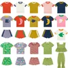Clothing Sets 2024 New Summer M P Childrens T-shirts and shorts for boys and girls cute short sleeved T-shirt top d240514