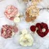 Hair Accessories Vintage Flower Headband Baby Girls Headwraps Newborn Photography Props Gifts Lace Elastic Hair Bands Pearl Feather Accessories