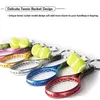 Ganchos 6pcs Mini tênis de tênis Ball Keychain Bag Acessórios para fãs de anúncios esportivos Anel de teclas de lembranças