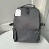 Bolsas novas Lu ombro de lazer de fitness saco de fitness unissex Nylon à prova d'água Backpack de aluno de grande capacidade