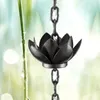 Dekoracyjne figurki Lotus Łapanie deszczu Łańcuch Wydajne przekierowanie wody dla rynny alternatywne