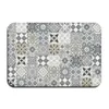 Bath Mats Gray Bohemian Mandala Flower Carpet Polyester Rug Non-Slip Floor Mat Doormat For Bedroom Kitchen Door Bathroom Decoration Dhgsy