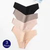 Culotte de femmes trowbridge 3pcs / set en satin de soie sous-vêtements sans couture en lingerie sexy de la peau douce sport sport confortable