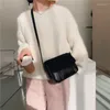 Umhängetaschen kleine Wollmode Ladies One-Shoulder Messenger Bag Travel Leder Handtasche Lady Flip 2024