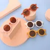 Gafas de sol retro para niños Candy Color Fashion Round Fronde Gafas de sol de niños Gafas de sol