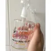 Deux fonctions 6 pouces mini-huile de gréement en verre de verre en verre de bulle en ligne en ligne à la plate-forme d'huile de beignet percolateur de 14,5 mm