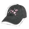 Bérets Cherry Blossom Flower Plant - Fond transparent Cowboy Hat anniversaire Visor Military Cap Man Designer Women's