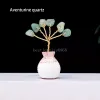 5.5 cm mini vase träd naturligt kristall krossad sten pärlsträd diy handgjorda rikedom träd konstverk bord hem prydnader dekorationer