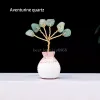 5,5 cm mini vaasboom natuurlijke kristal gemalen steen kralen boom diy handgemaakte rijkdom boom artwork tabel home ornamenten decoraties