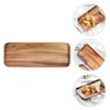 Płytki Acacia drewniane palecie taca do przechowywania retro dekoracje łóżko śniadanie chleb trzymający drewniane zastawy stołowe tacą deserową