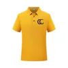 T-shirt masculina de grife de designer Classic Solid Color Men's Polo Fashion Fashion Versátil Casual Business Men's Top