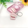 Fête faveur 12pcs Pink Crown Princess Keychain Baby Girl Douche Faveurs Anniversaire Keepsake Born Baptême cadeau