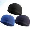 Bandanas 3pcs Capes de doublure transpiration du chapeau de mèche cycliste de casquette de capuchon intérieur pour hommes sports de plein air noir