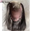 DD Bone reto Cabelo humano Lace Wigs Brazia