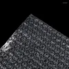 Förvaringspåsar 100st Pe Protective Wrap -höljesvitt bubbla skum förpackning Clear Suffsäker väska dubbelfilm dämpning