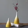 Vases en céramique Vase salon décoration créative Graduelle Matte Glaze Accessoires Dry Flower Arrangeur