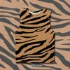 Casual luipaardprint grafische tanktop voor mannen kleding Harajuku Fashion Hawaii Animal Skin Vest Tiger Waistcoat Aloha Beach Tops 240510