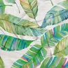 Handduk Rektangel Simning Bath Green Leaves Pattern Printed Microfiber Swimwear Shower Filt Beach Picnic Mat YJ00011