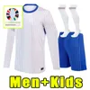 Długie rękaw 2024 Maillots de Football French Faccer Jerseys 25 Benzema Mbappe Griezmann Pogba Francia Kimpembe Fekir Kante Football Shirts Wersja Men Kids Kids