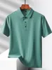Men Polo Shirt Cool Dunne Summer Oversized 4xl 5xl Plus Mize 2024 Top Kwaliteit Nadeloze mode Korte mouw T-shirt Male 240514