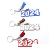 Party Gunst 2024 Abschlussgeschenk Keychain Digital Acryl Anhänger Lehrer Day Key Ring Designer Kette Drop Lieferung Hausgarten Fes Dhleg