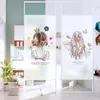 Window Stickers Ballet Girls 'Floating Glass Sticker Transparent ogenomskinlig anti Peeping Film Badrum Electratic Non Adhesive