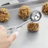 Stampi da forno piccolo cucchiaio da biscotto in acciaio inossidabile con grilletto rilascio di frutta patata che scava utensile da cucina