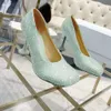 Tasarımcı Pompalar Kadın Saten Su Elmas Dekoratif Yuvarlak Toe Toe Moda Günlük Elbise Ayakkabı Klasik Yüksek Topuk Düğün Ayakkabı S DH