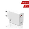 Livraison gratuite à la maison US AU UK EU 120W Charge rapide 3.0 Chargeur de téléphone rapide Adaptateur mural USB avec câble USB Type-C Câble de charge pour Samsung Huawei Xiaomi iPhone 15 Pro Max