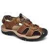 Gröna sandles sandaler med gummisula häl casual läder ortopediska tofflor andningsbara plattformskor skateboard tennissandals saa tennis