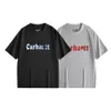 Designer Fashion Short Sleeved t Shirts Tooling Carhartte Men's Foam Printed American Hip Hop Cotton Half Instagram Brand JNLT
