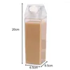 牛乳カートンの形状の再利用可能な透明なペットボトルポータブルと環境に優しいジュースティーの複数のサイズを利用できる複数のサイズ